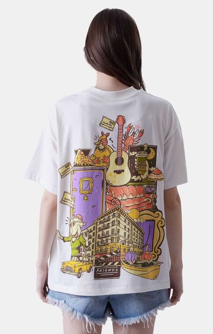 The Souled Store | Women's Official F.R.I.E.N.D.S All Elements Oversized T-Shirts