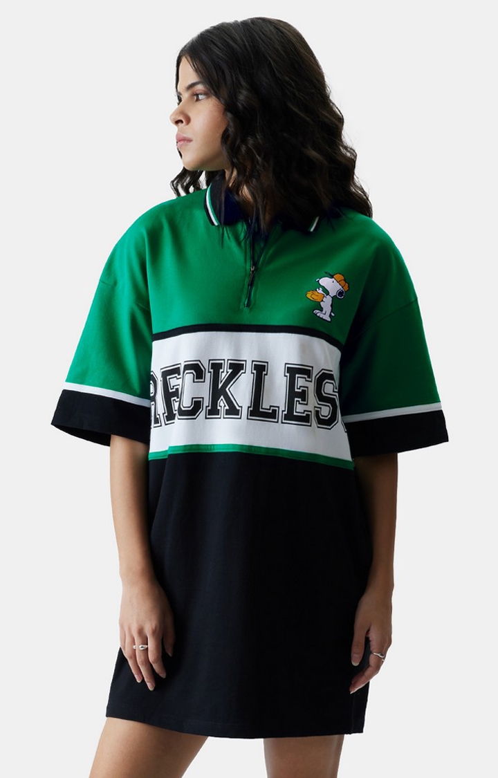 The Souled Store | Women's Official Peanuts Reckless Rugby Polo Dresses