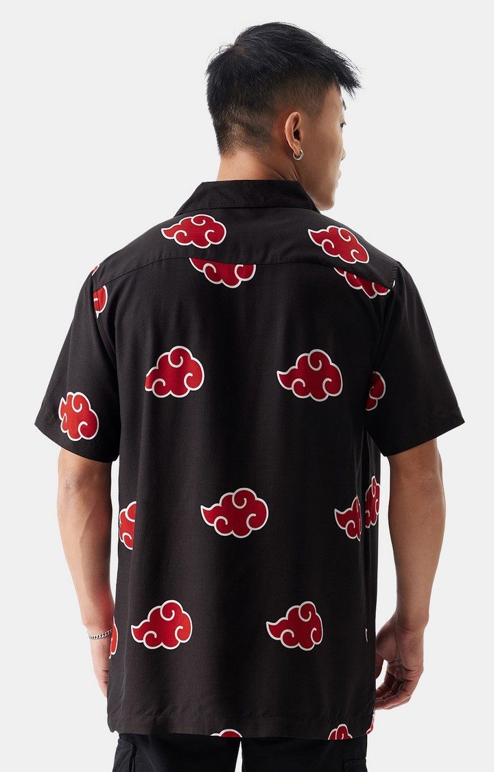 Men's Official Naruto Akatsuki Pattern Holiday Shirts