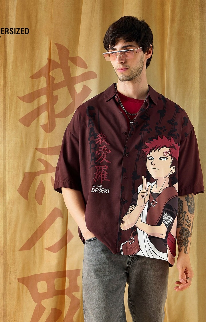 Men's Naruto: Gaara Of The Desert Oversized Shirts