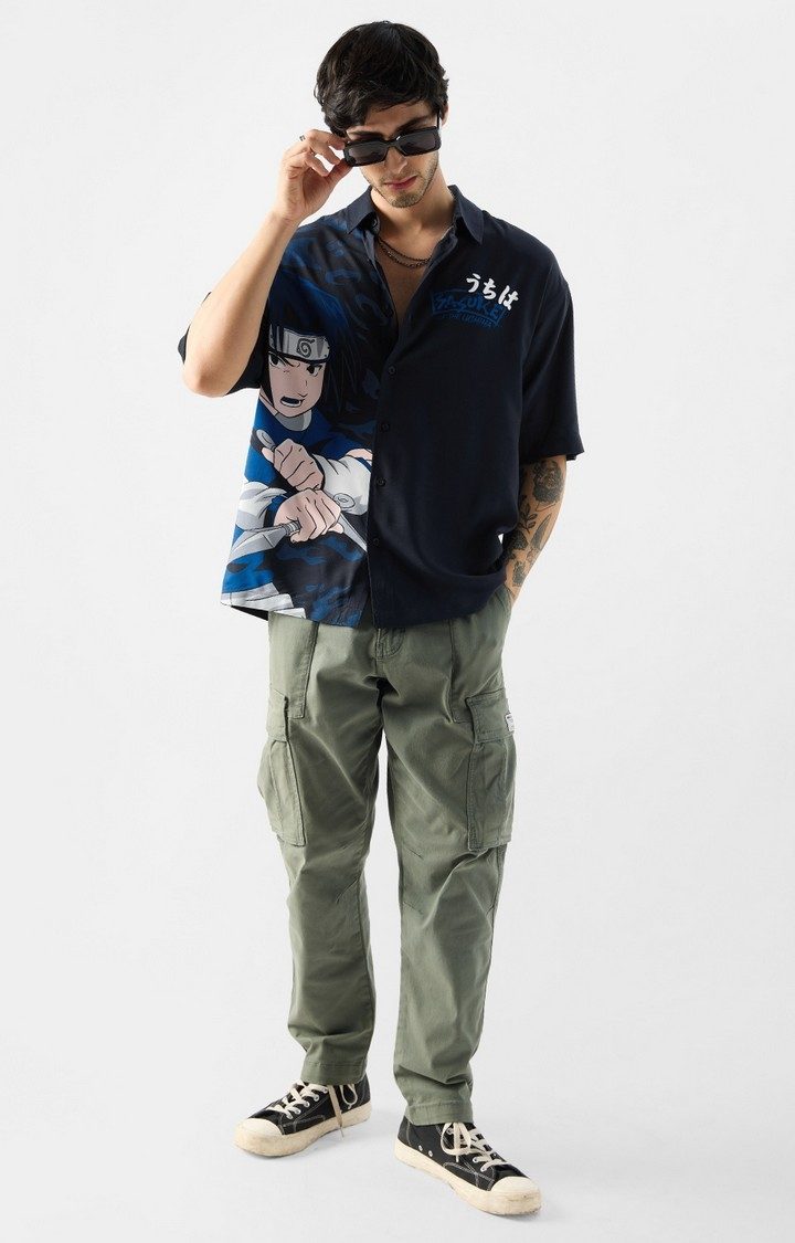 Men's Naruto: Sasuke Of The Uchiha Oversized Shirts