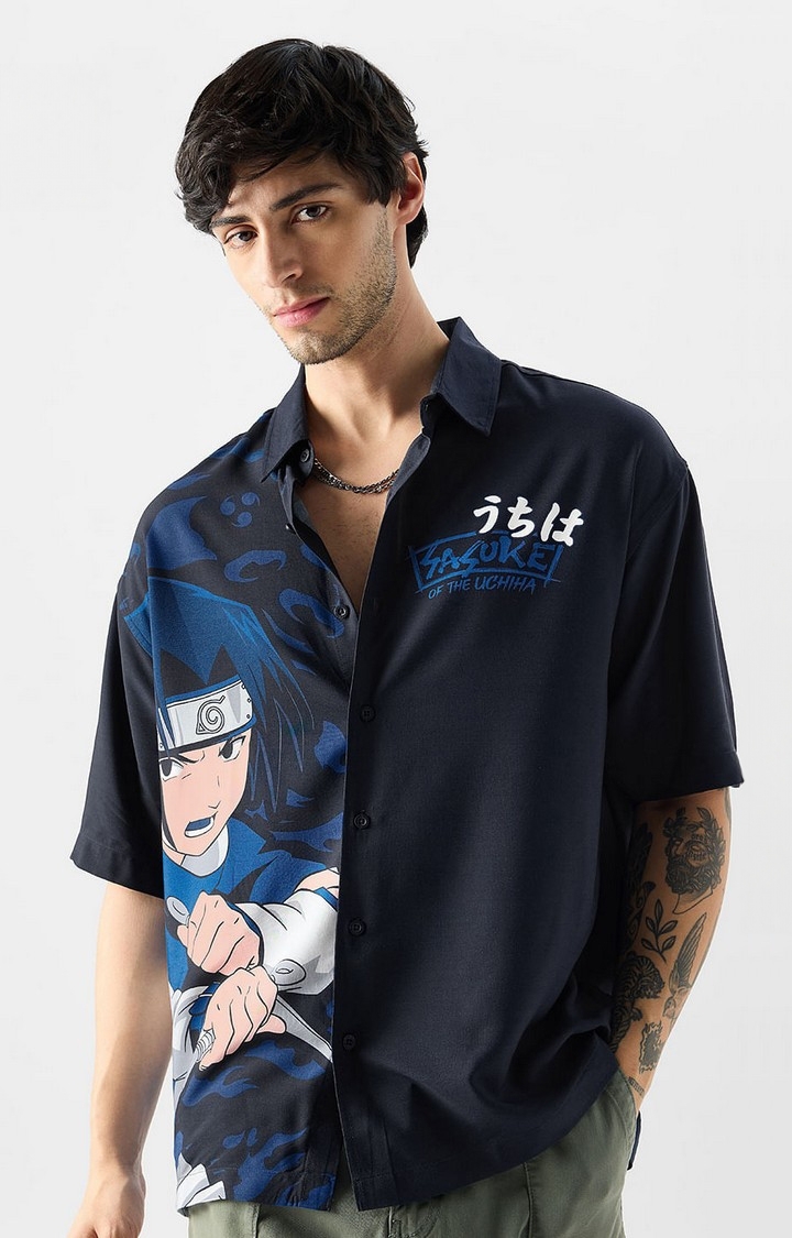 The Souled Store | Men's Naruto: Sasuke Of The Uchiha Oversized Shirts
