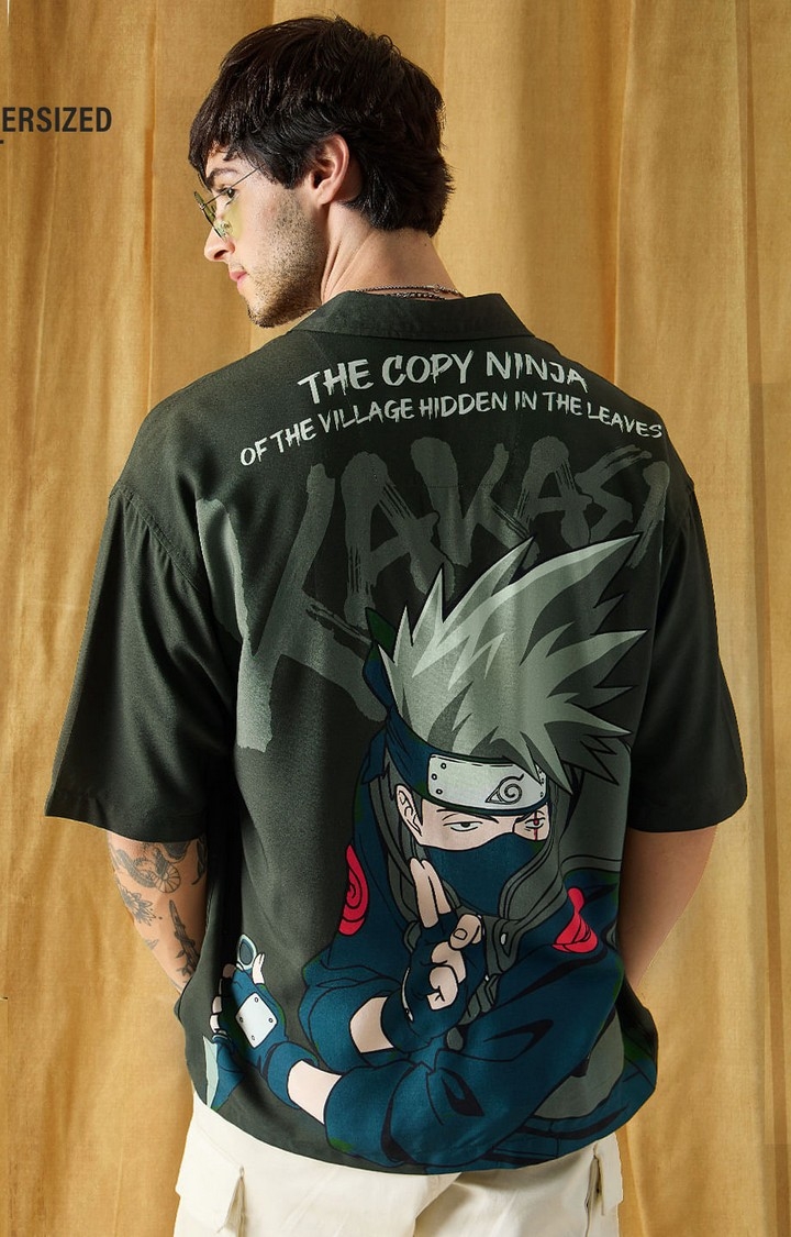 The Souled Store | Men's Naruto: Kakashi Ninja Oversized Shirts