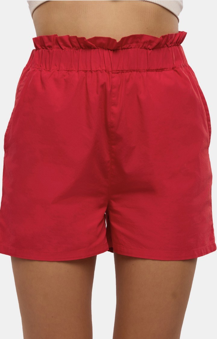 Women's  Original Solids: Classic Red Shorts