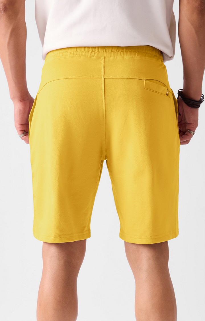 Yellow sweatshorts best sale