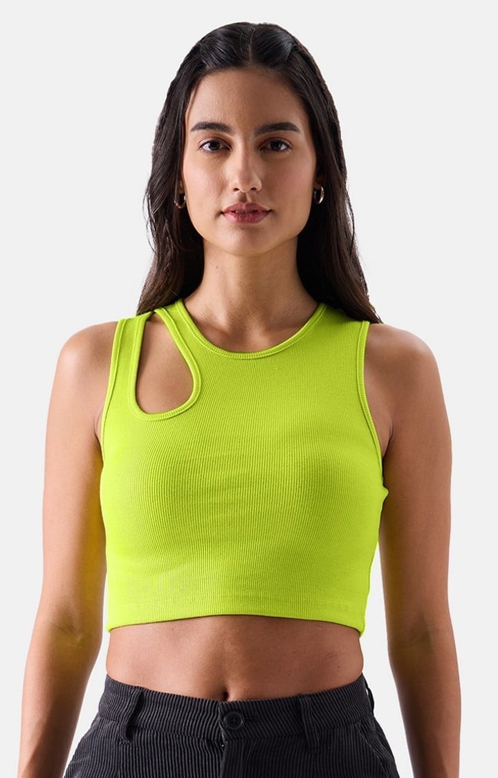 Women's Original Solids Lime Tank Tops