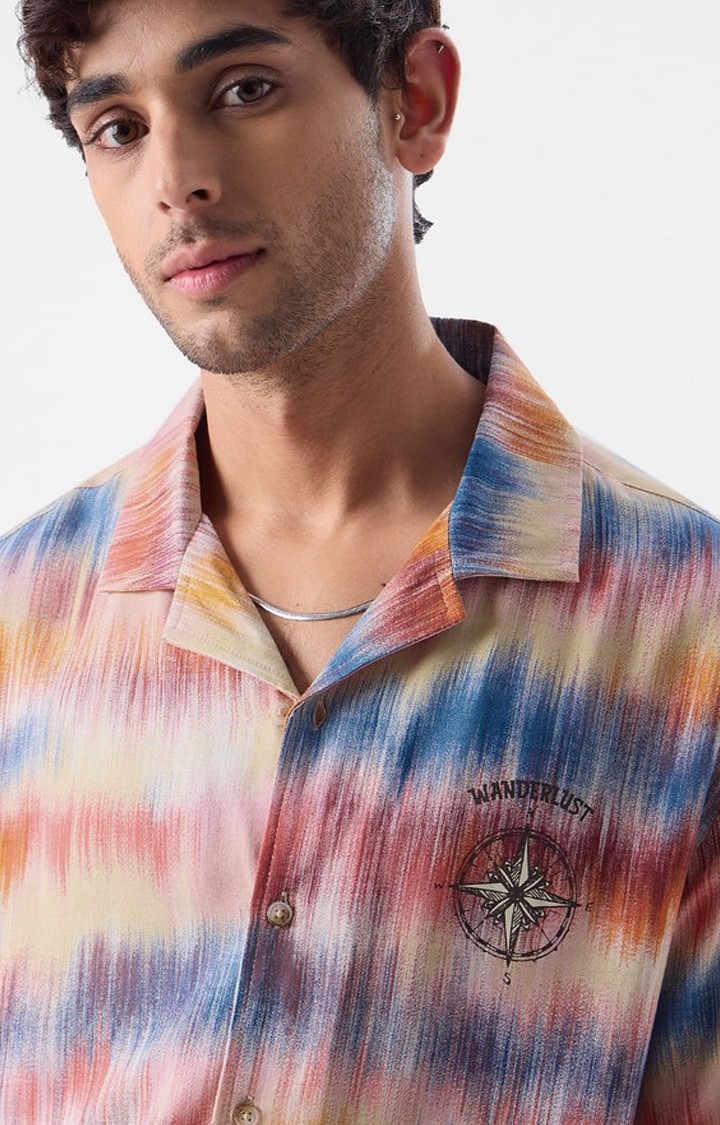 Men's TSS Originals: Limitless Multicolour Tie Dye Printed Oversized Shirt