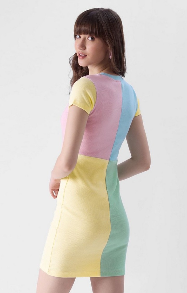 Women's TSS Originals: Queen Multicolour Colourblock Shift Dress