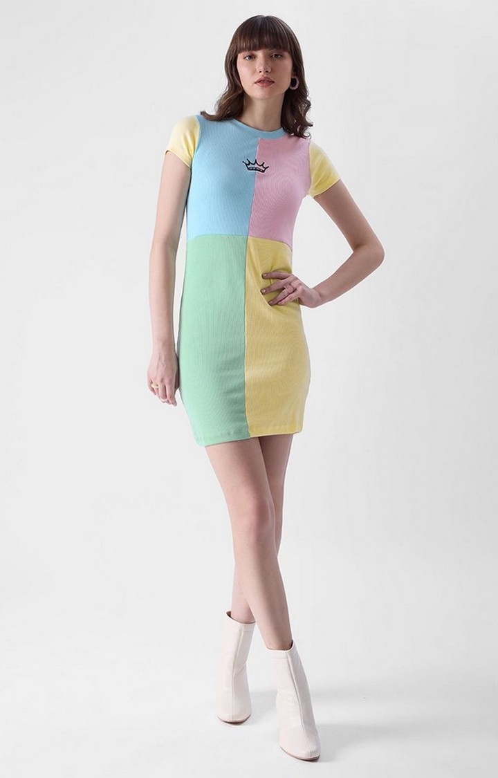 Women's TSS Originals: Queen Multicolour Colourblock Shift Dress