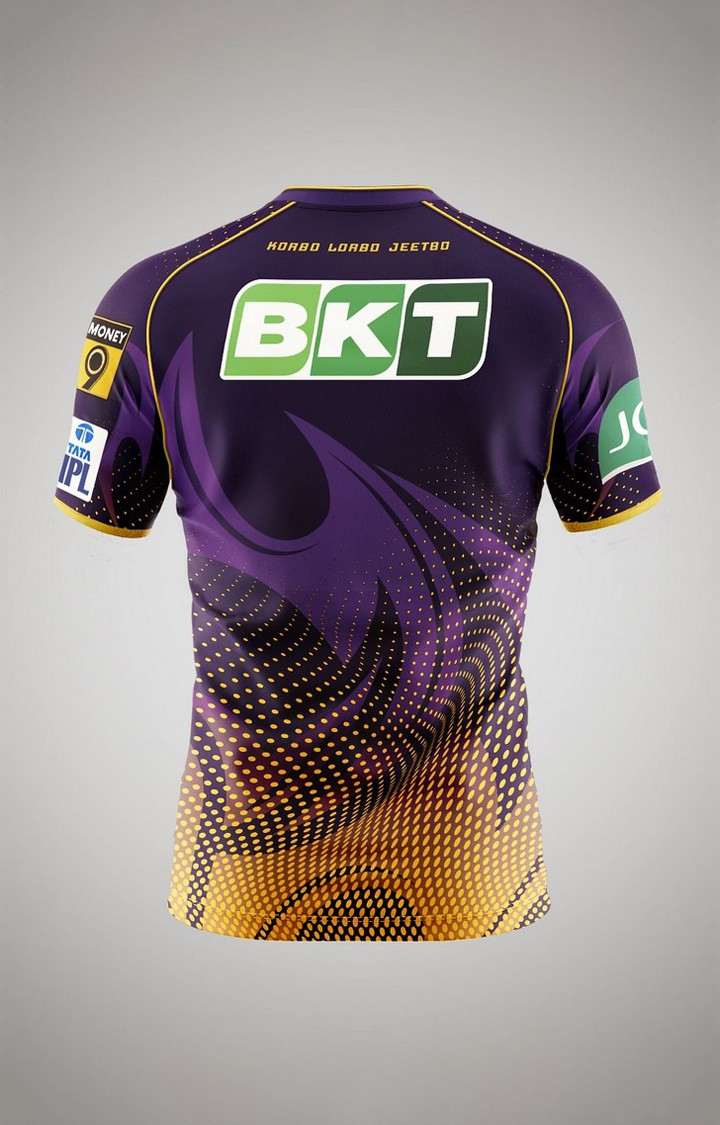 Men's KKR: Match Jersey 2023 Multicolour Printed Regular T-Shirt