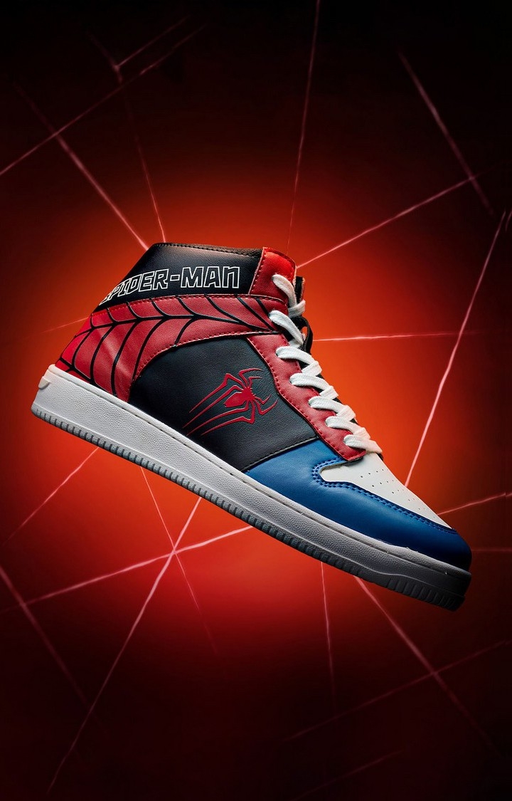 The Souled Store | Men's Spider-Man: Spidey Sigil Multicolour Sneakers 2