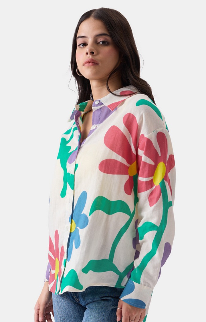 Women's Original Flower Power Oversized Shirts