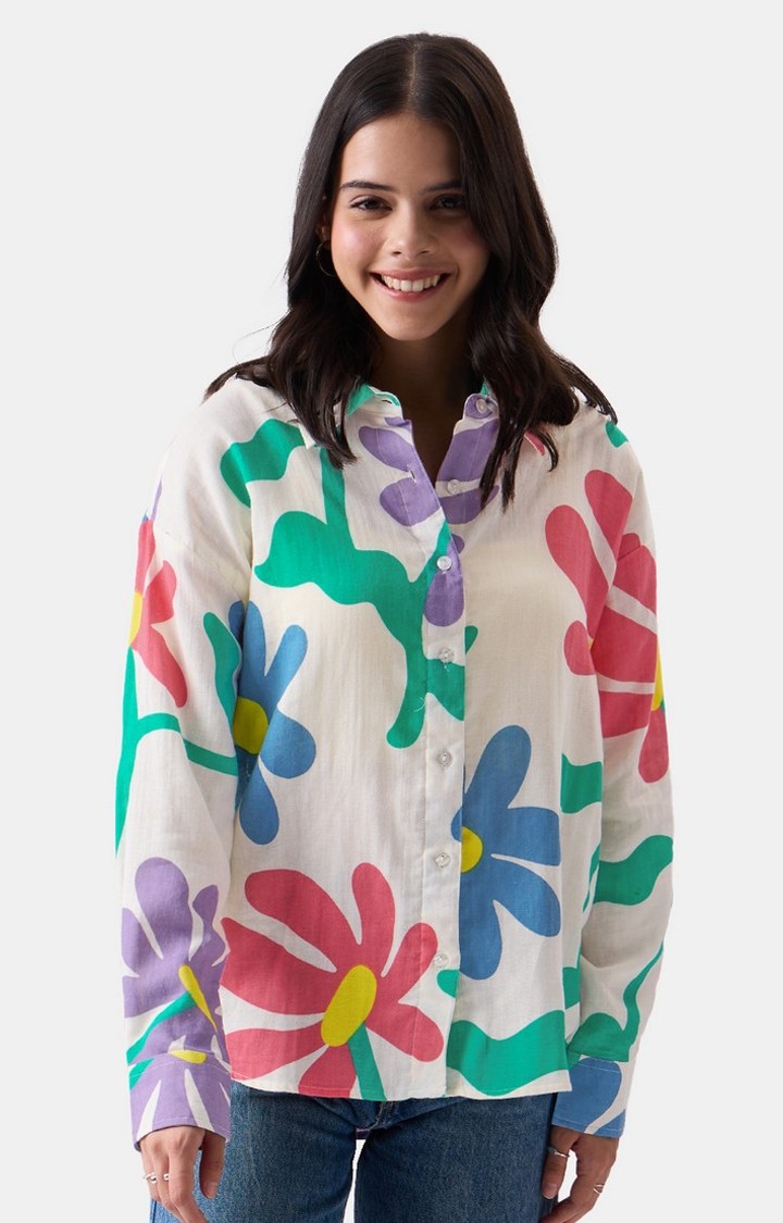 Women's Original Flower Power Oversized Shirts