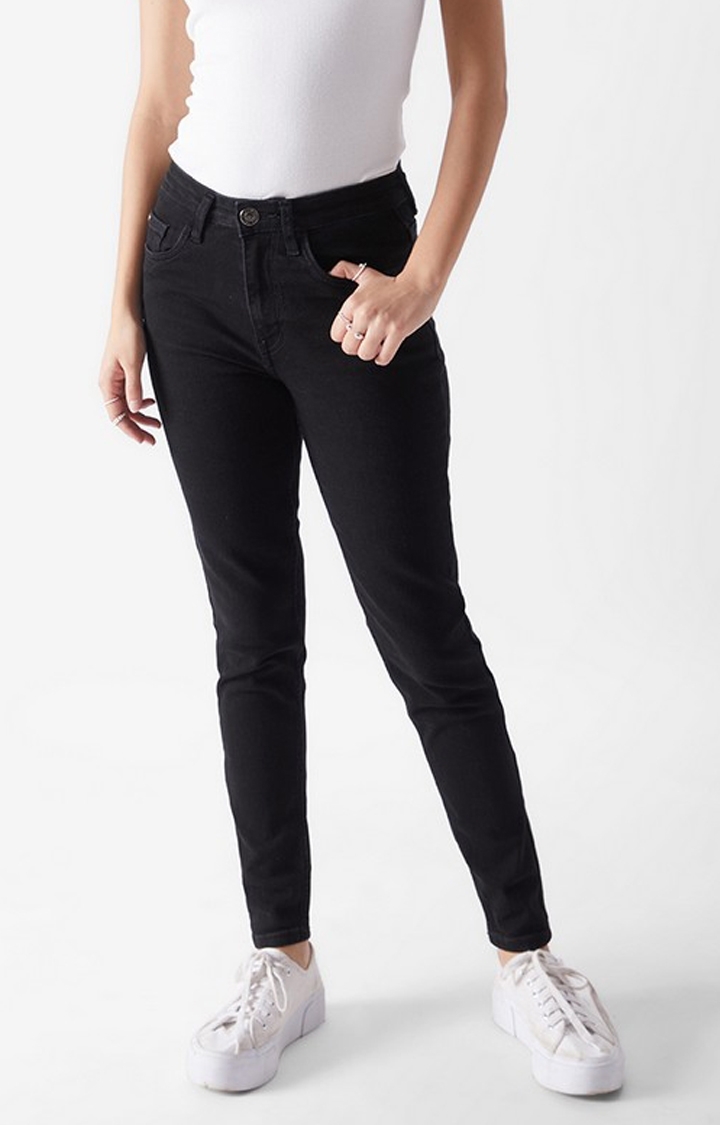 Women's  Original Solids: Black Skinny fit Jeans
