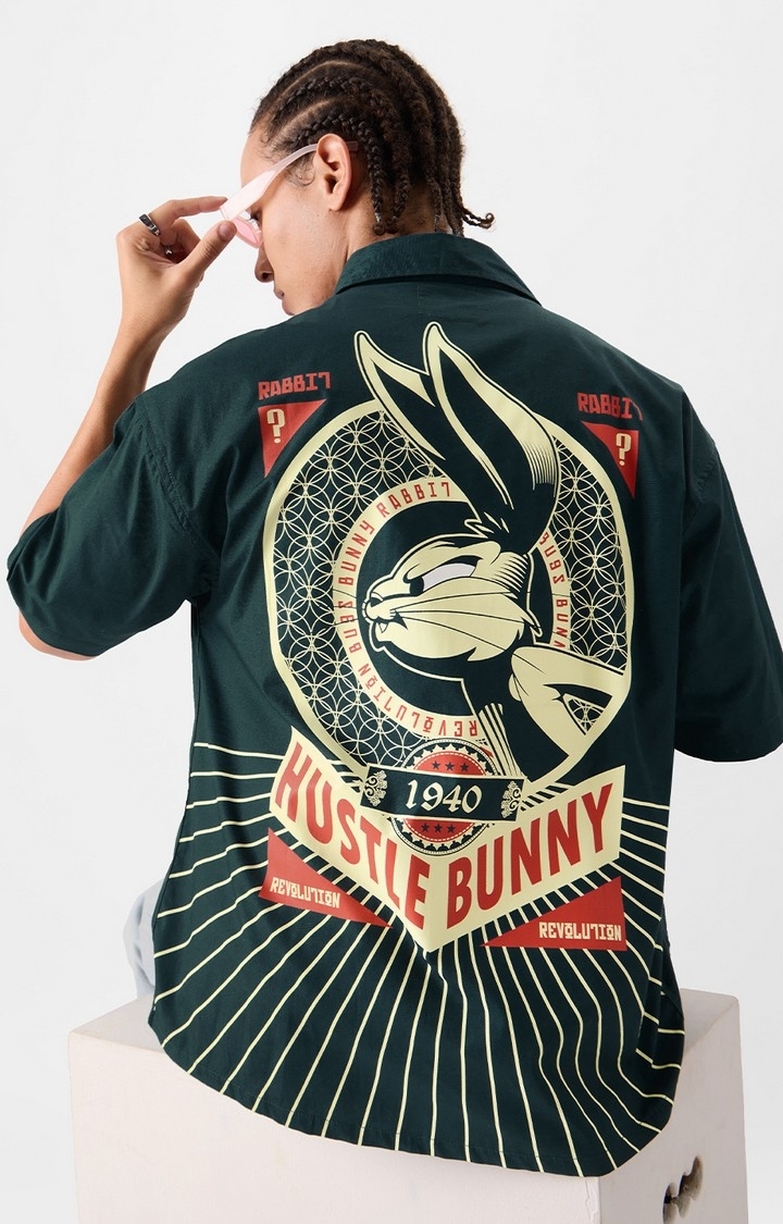 Men's Looney Tunes: Rebel Rabbit Half Sleeve Shirts