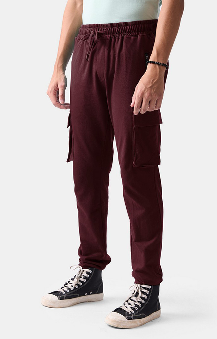 Burgundy deals cargo joggers