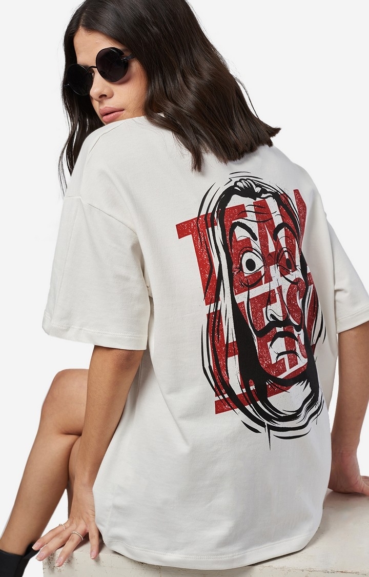 The Souled Store | Women's Money Heist: Bella Ciao Women's Oversized T-Shirt