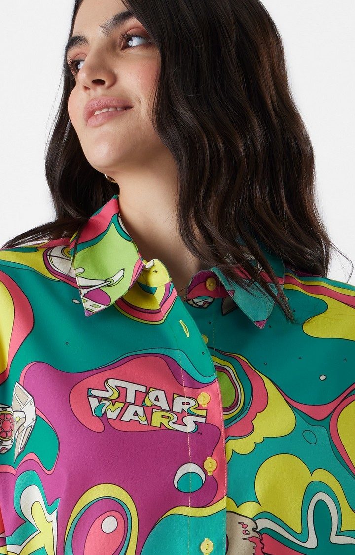 Women's Star Wars: Floating In Space Women's Oversized Shirts
