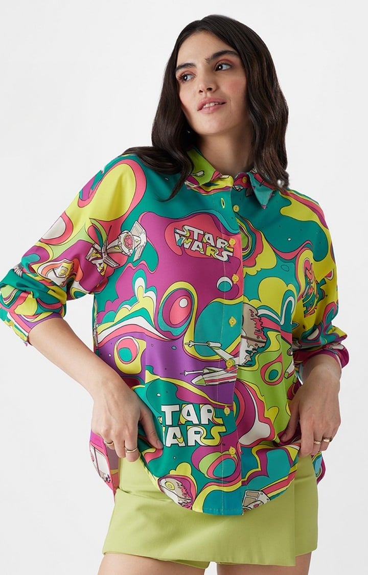 Women's Star Wars: Floating In Space Women's Oversized Shirts
