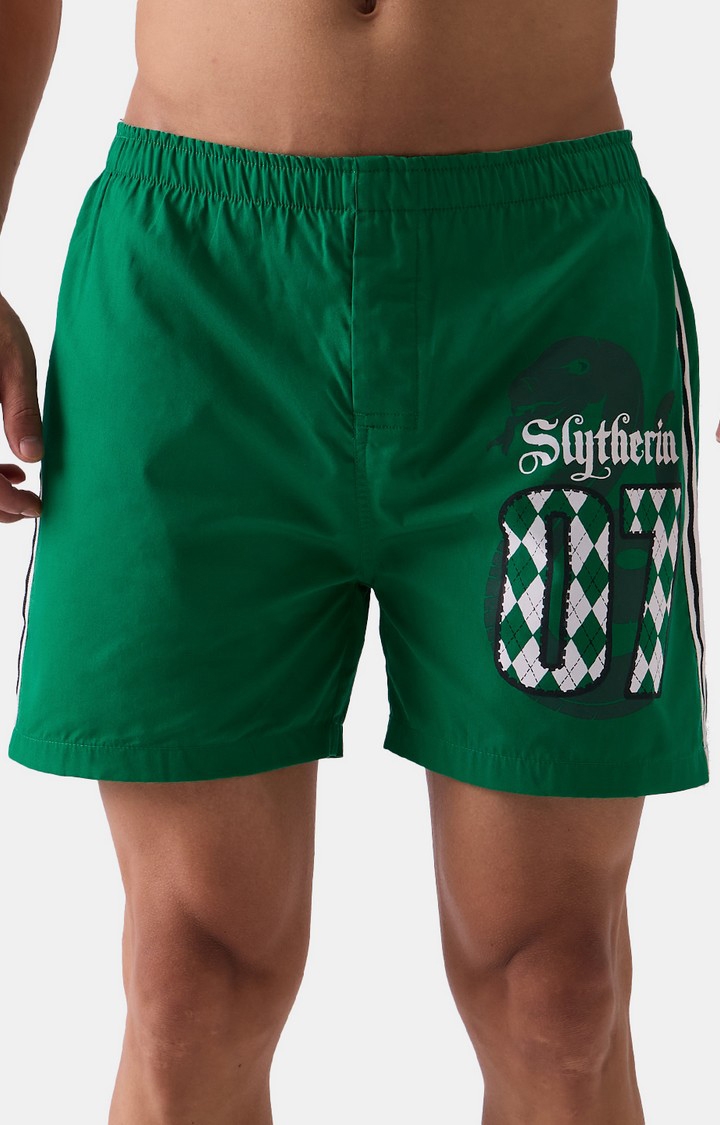 Men's Official Harry Potter: Slytherin 07 Boxer Short