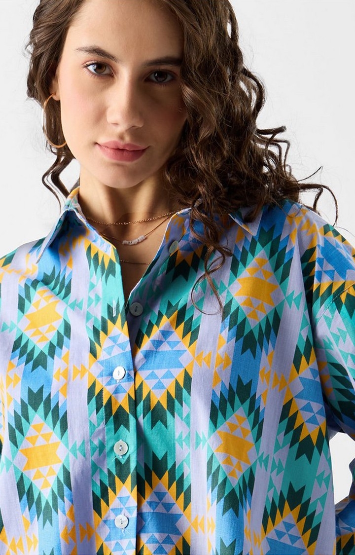 Women's TSS Originals Multicolour Printed Oversized Shirt