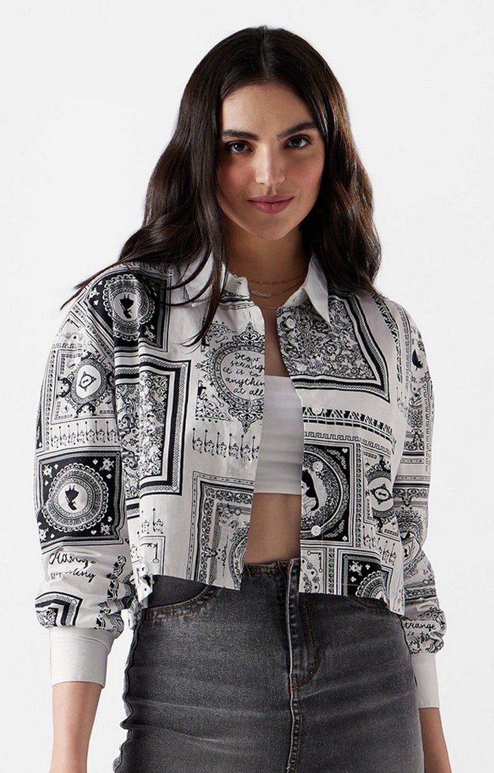Buy The Souled Store, Collared Neck Plaid: Multi Crop Women Cropped Shirts, Full  Sleeve Solid