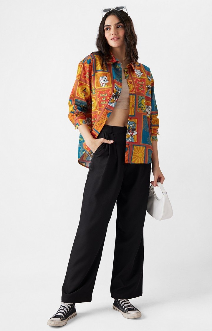 Women's Looney Tunes: Indie Vibes Women's Oversized Shirts