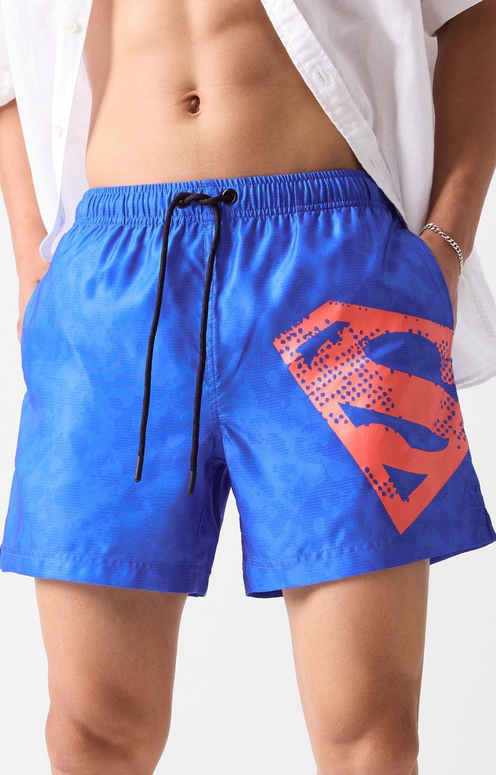 Mens superman swim trunks best sale
