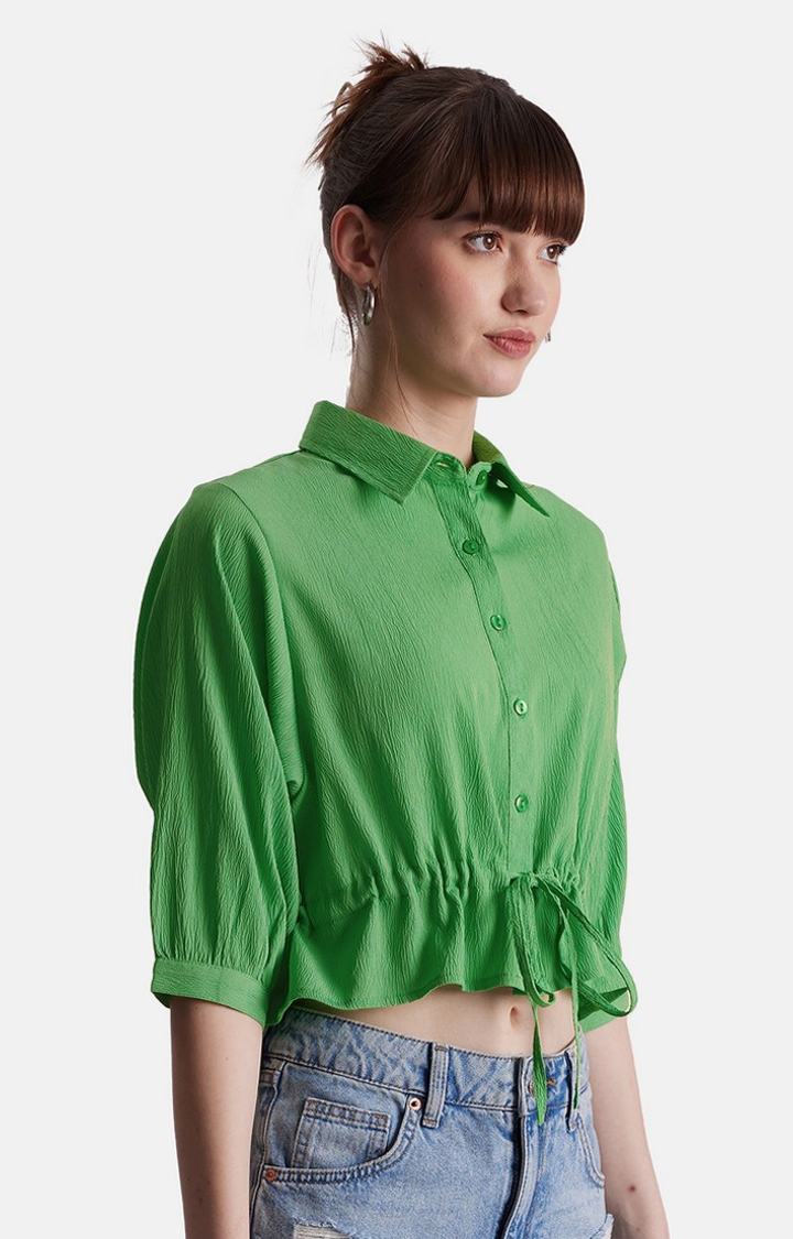 Women's Original Solids Groovy Green Shirts