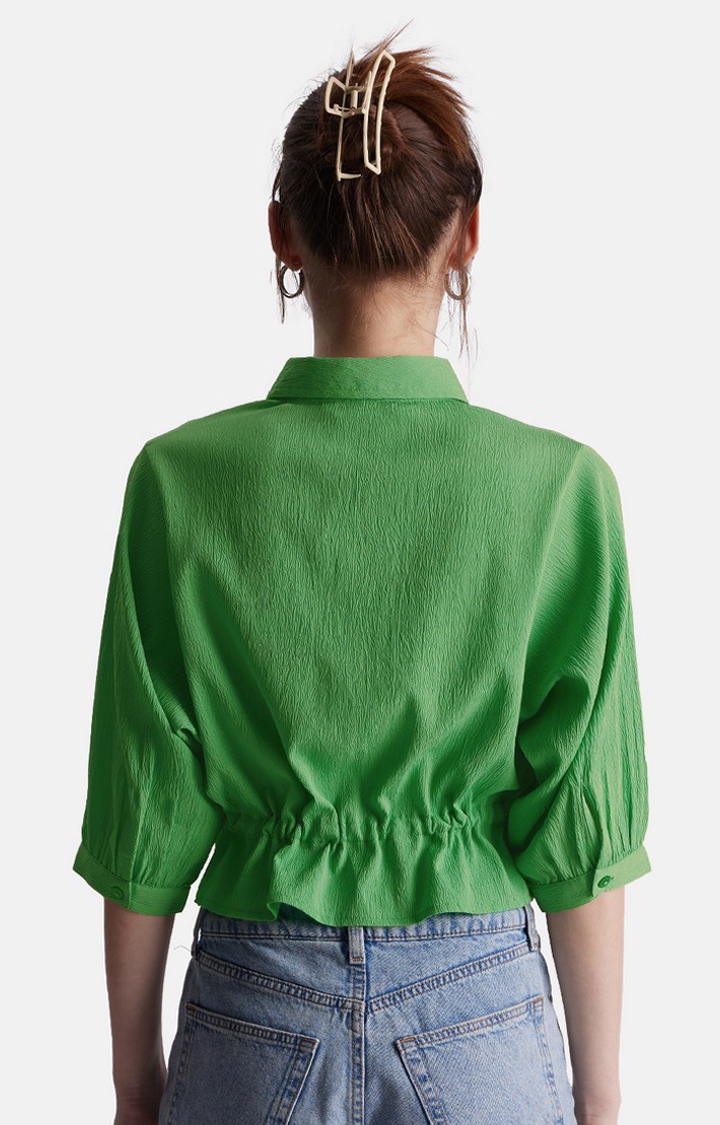 Women's Original Solids Groovy Green Shirts
