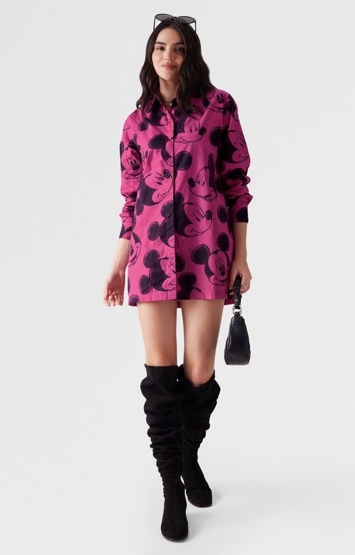 Women's Mickey Mouse: Expressions Women's Shirt Dresses