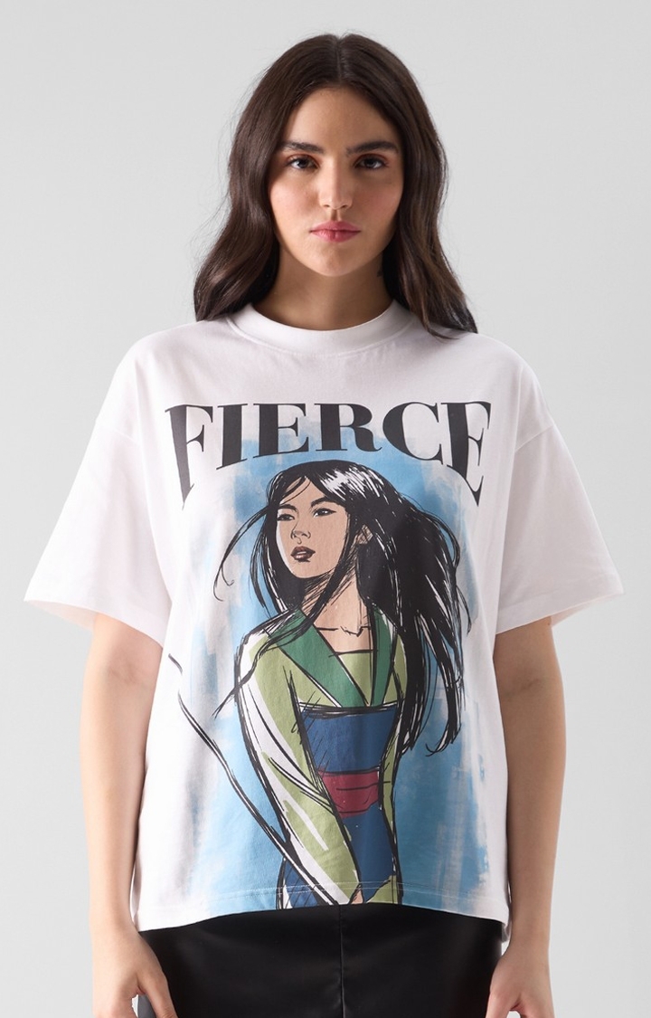Women's Official Mulan Fierce Oversized T-Shirts