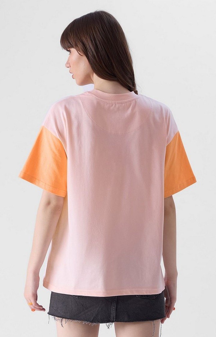 Women's Archie: Wicked Pink Printed Oversized T-Shirt