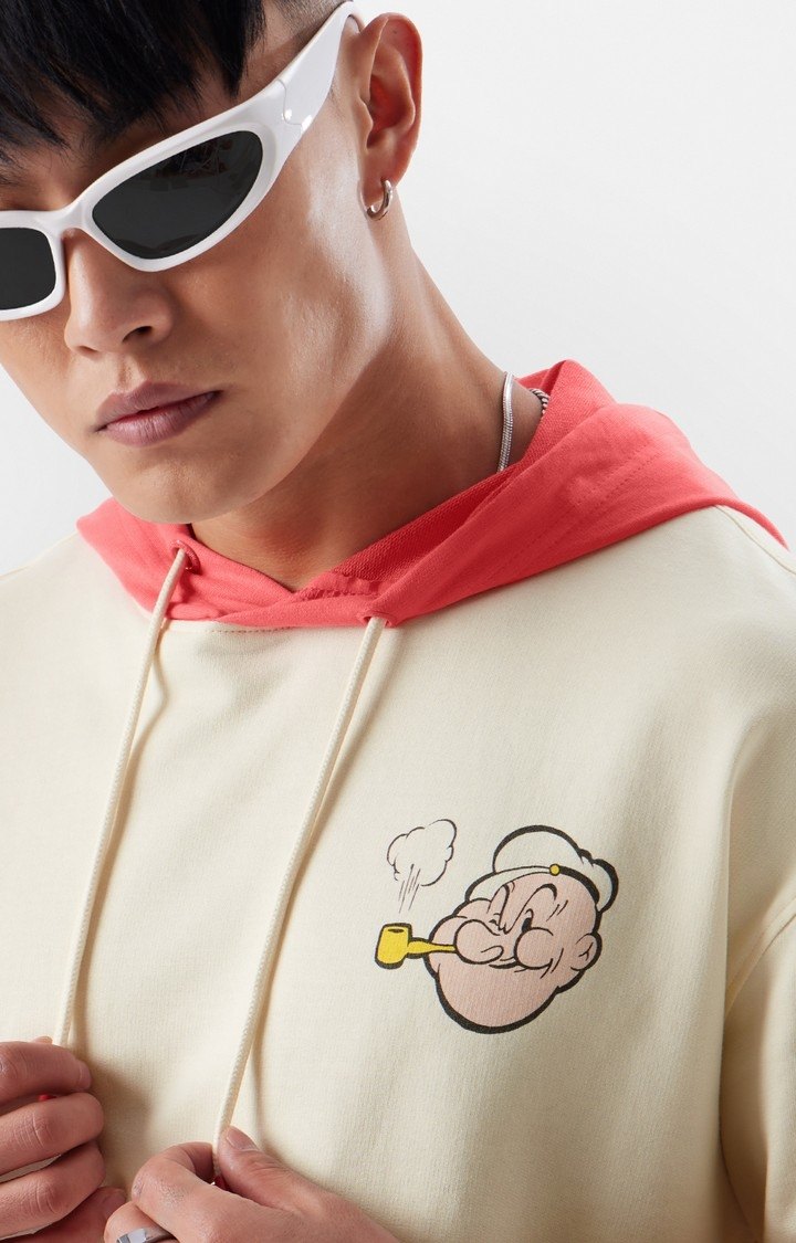 Men's Popeye: Thinking Hat Hooded T-Shirt