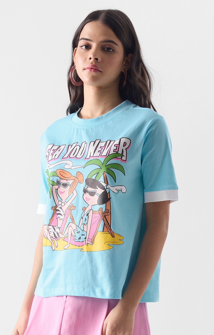 Women's Official The Flintstones Betty and Wilma T-Shirts