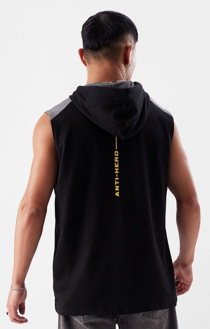 Men's Black Adam: Anti Hero Black Printed Hoodies