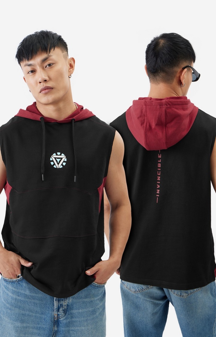 The Souled Store | Men's Iron Man: Arc Reactor Hooded T-Shirt