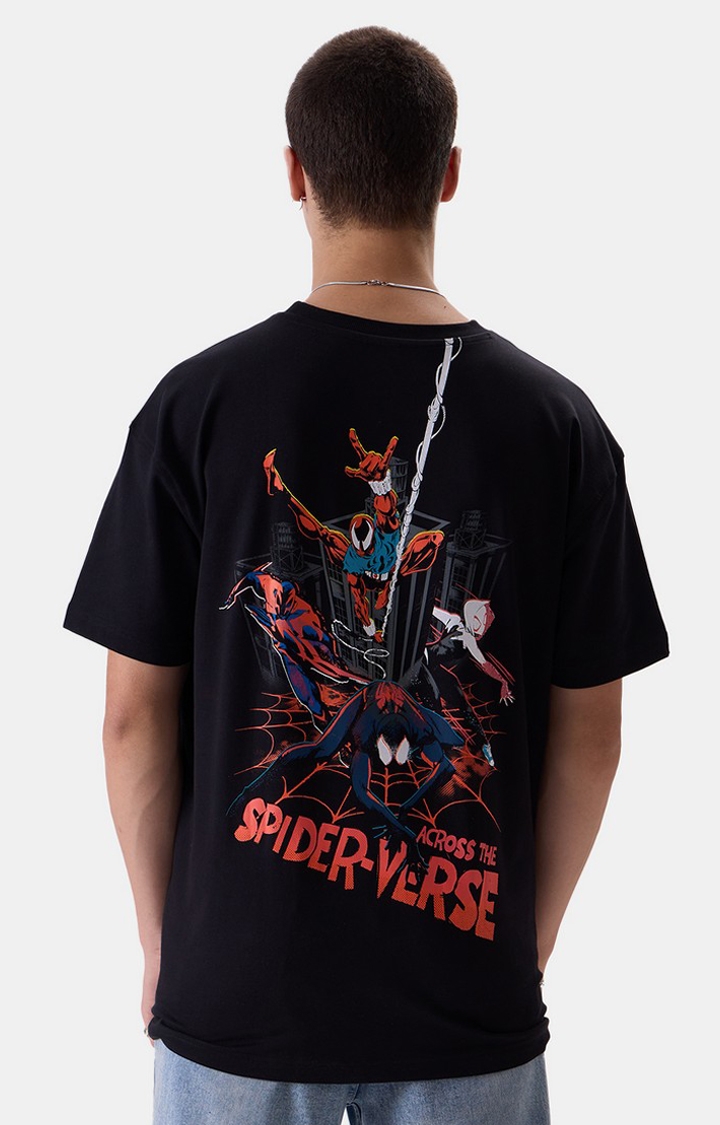 Men's Official Spider-Man Across The Spider-Verse Oversized T-Shirts