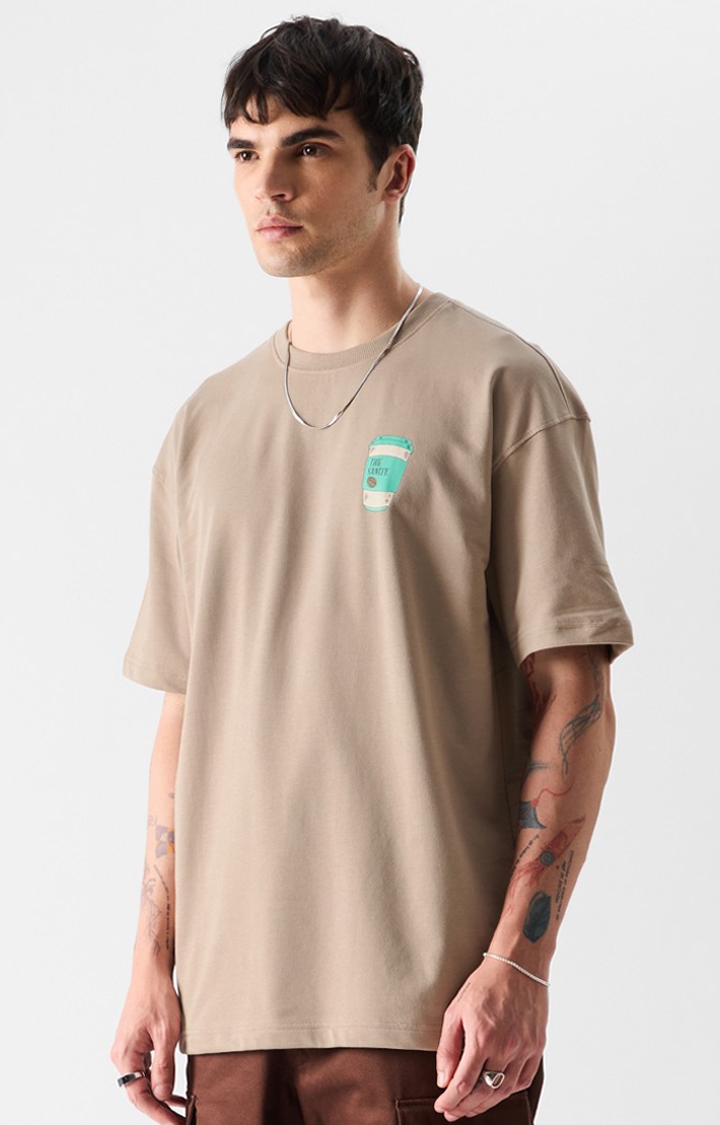 Men's Original Sanity In A Cup Oversized T-Shirts