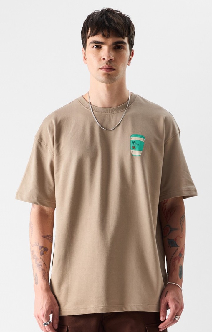 Men's Original Sanity In A Cup Oversized T-Shirts