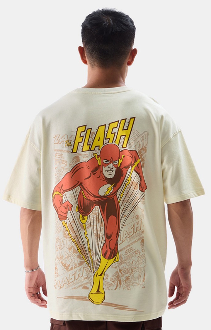 The Souled Store | Men's Official The Flash Time To Go Oversized T-Shirts
