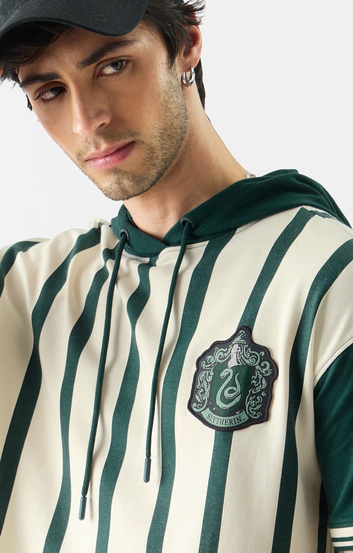Men's Harry Potter: Slytherin Rugby Set Hooded T-Shirt