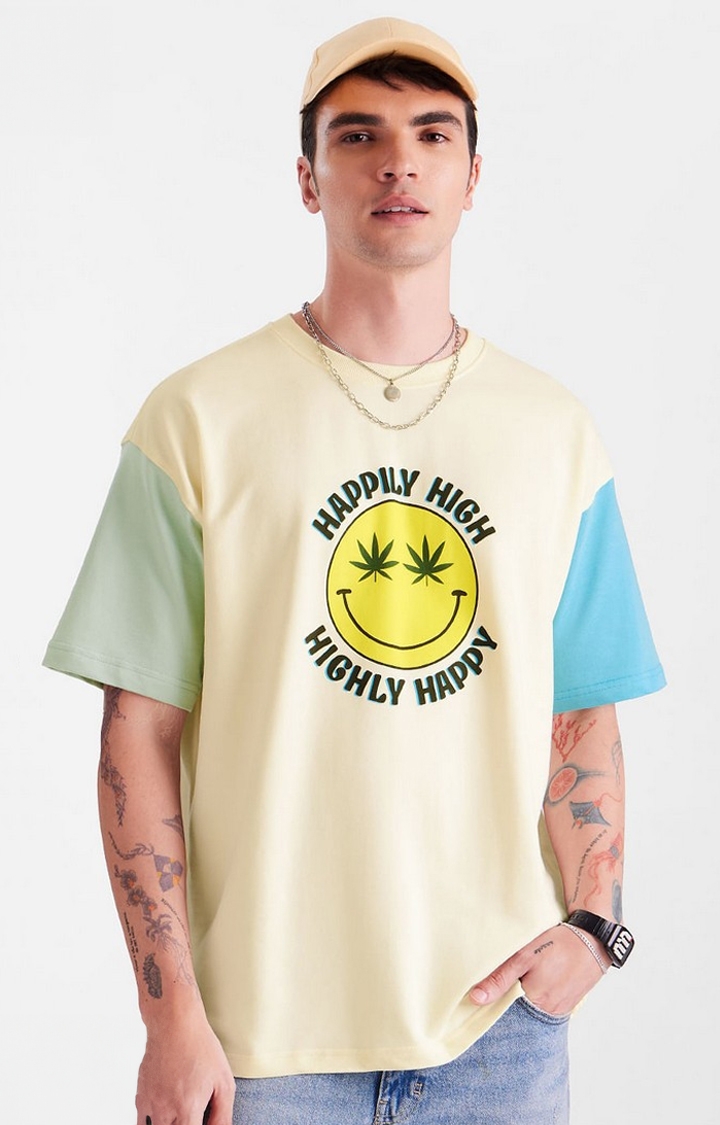 The Souled Store | Men's TSS Originals: Happy High Oversized T-Shirt