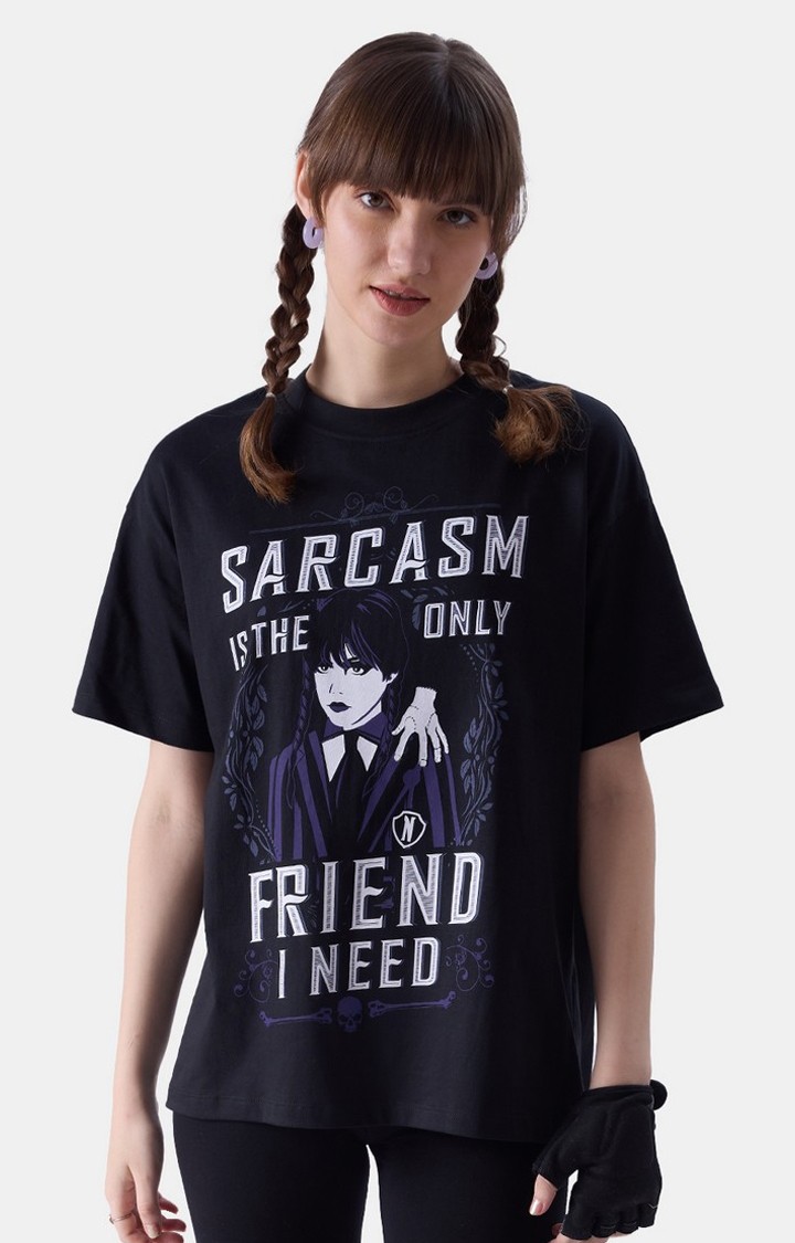 Women's Official Wednesday Sarcasm Oversized T-Shirts
