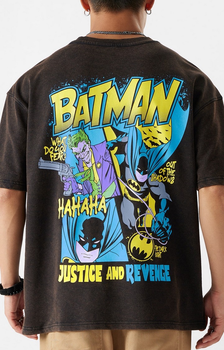 Men's Batman: Justice And Revenge Oversized T-Shirt