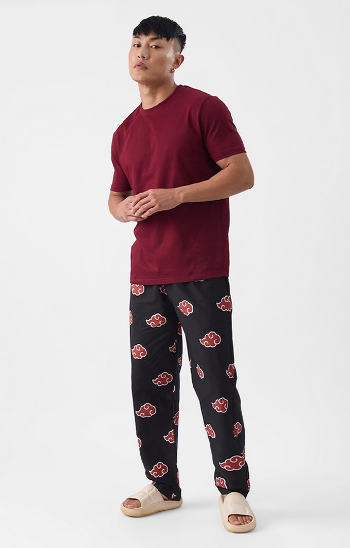 Men s Official Naruto Akatsuki Pattern Pyjamas