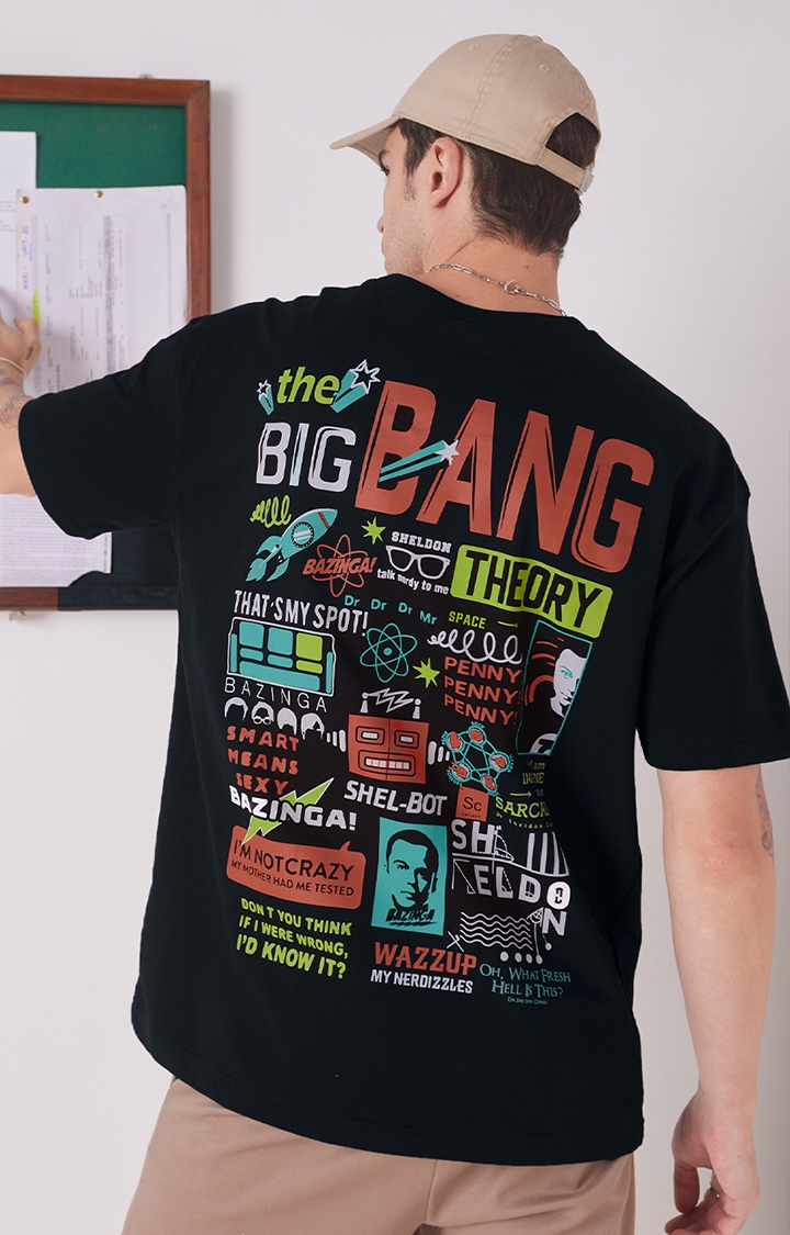The Souled Store | Men's Official TBBT Bazinga Oversized T-Shirts