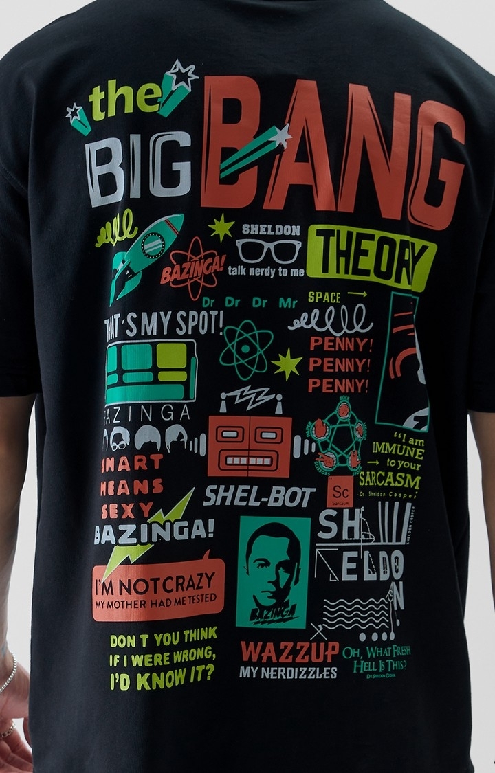 Men's Official TBBT Bazinga Oversized T-Shirts