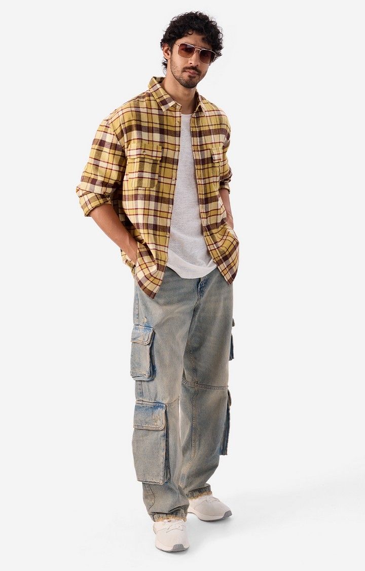 Men's Plaid: Oak Buff Men's Utility Shirts