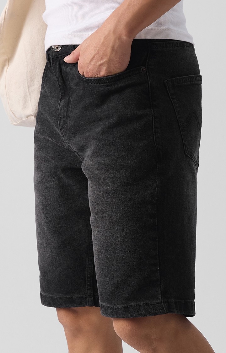 Men's  Original Solids: Carbon Black Denim Shorts